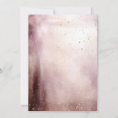 Invitation Tiara, Confetti Bourgogne Fleurs Douce 16 Partie (Dos)