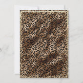 Invitation Tiara d'or, Empreinte de léopard de diamants Quinc (Dos)