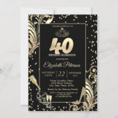 Invitation Tiara Parties scintillant Talons Diamants Tourbill (Devant)