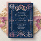 Invitation Tiara Princess Pink Fairytale Photo Quinceanera
