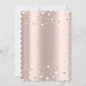 Invitation Tiara Stars Rose Gold fête d'anniversaire (Dos)