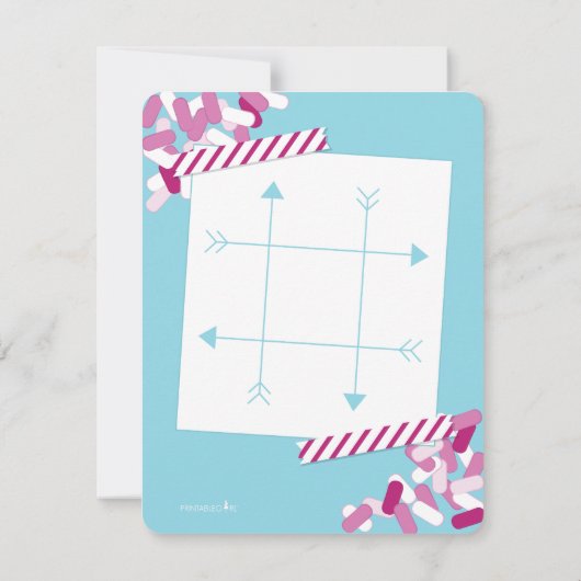 Invitation Tic Tac Toe Valentines (Dos)