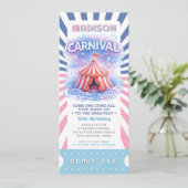 Invitation Ticket d'anniversaire de Carnaval des Filles Admet (Debout devant)