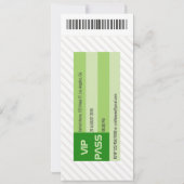 Invitation Ticket de l'événement de basket-ball des fonctions (Dos)