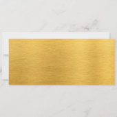 Invitation Ticket de luxe noir holographique rose (Dos)