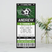 Invitation Ticket de soccer personnalisé Anniversaire Fournit (Debout devant)