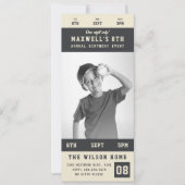 Invitation Ticket d'événement sportif Couleurs d'équipe perso (Devant)