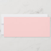 Invitation Ticket Floral Blanc Rose Aquarelle Enterrement de  (Dos)