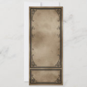 Invitation Ticket Haunted Maison vintage Halloween (Dos)