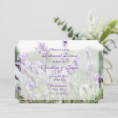 Invitation Ticket Lavender Bohemian Mariage Rehearsal Invitat (Debout devant)