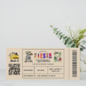 Invitation Ticket Mariage mexicain Fiesta : "Taco Bout It" (Debout devant)