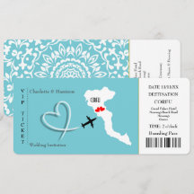 Ticket Pass Mariage Destination Corfou