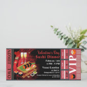Invitation Ticket VIP pour le dîner de la Saint-Valentin, sus (Debout devant)