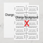 Invitation Tickets de jauge de couches Création personnalisée (Devant / Derrière)