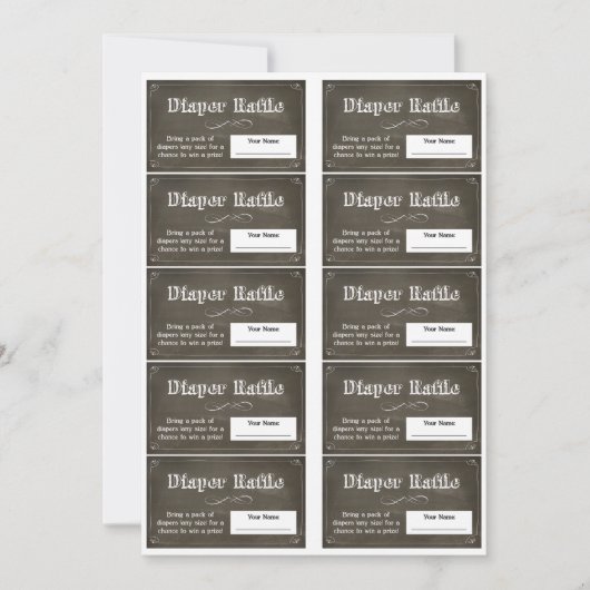 Invitation Tickets de rabat de plateau de cuisson (Devant)