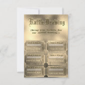 Invitation Tickets Gold Raffle (Devant)
