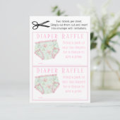 Invitation Tickets Raffle Fille Pink Floral (Debout devant)