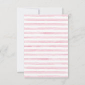 Invitation Tickets Raffle pour fille à couche rose gris (Dos)