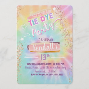 Invitation Tie-Dye