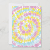 Invitation Tie Dye fête d'anniversaire (Dos)
