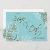 Invitation Tiffany Fleurs Mariage Save The Date (Devant / Derrière)