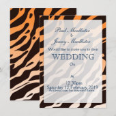 Invitation Tiger (Devant / Derrière)