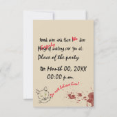 Invitation Tiger Anniversaire Fête Personnalisable (Dos)