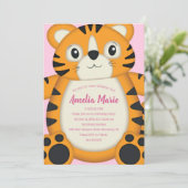 Invitation Tiger Anniversaire Pink (Debout devant)