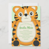 Invitation Tiger Anniversaire Vert (Devant)