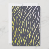 Invitation Tiger Cub Llow dans le Baby shower foncé Invitatio (Dos)