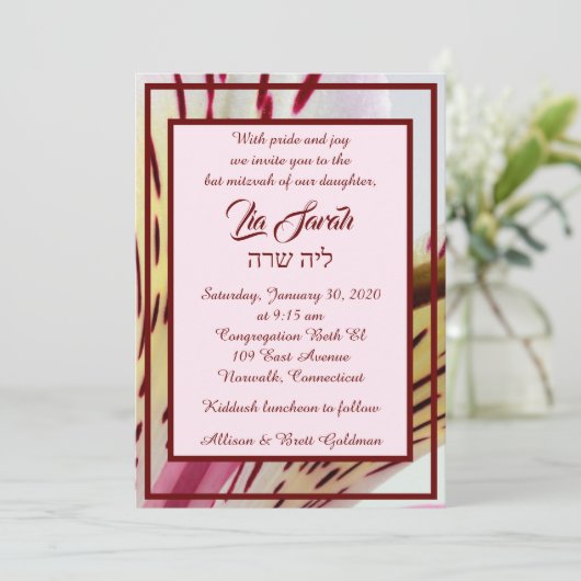 Invitation Tiger Lily (Debout devant)