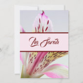 Invitation Tiger Lily (Dos)