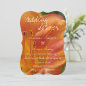 Invitation Tiger Lily Wedding shower (Debout devant)
