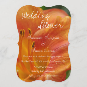 Invitation Tiger Lily Wedding shower