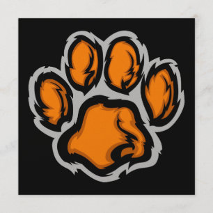 Invitation Tiger Paw
