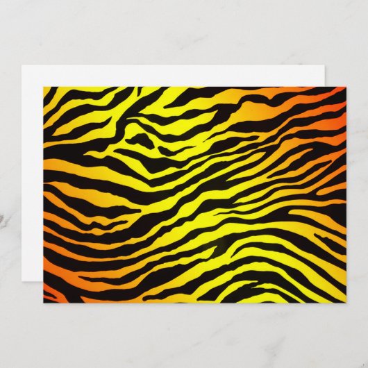 Invitation Tiger Stripes (Devant / Derrière)
