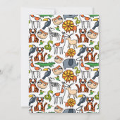 Invitation Tiger Wild One Bird Party (Dos)