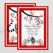 Invitation Tigre du Nouvel An chinois 2022 (Devant / Derrière)