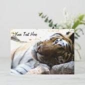 Invitation Tigre en train de couler (Debout devant)