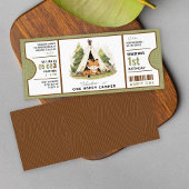 Invitation Tigre mignon Un joyeux Camper 1er Anniversaire Bil