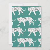 Invitation Tigre turquoise (Devant)