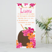 Invitation Tiki Blossoms (Debout devant)