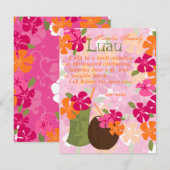 Invitation Tiki Blossoms (Devant / Derrière)