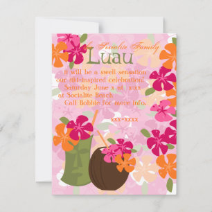 Invitation Tiki Blossoms