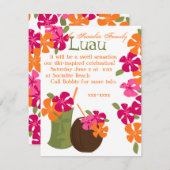 Invitation Tiki Blossoms (Devant / Derrière)