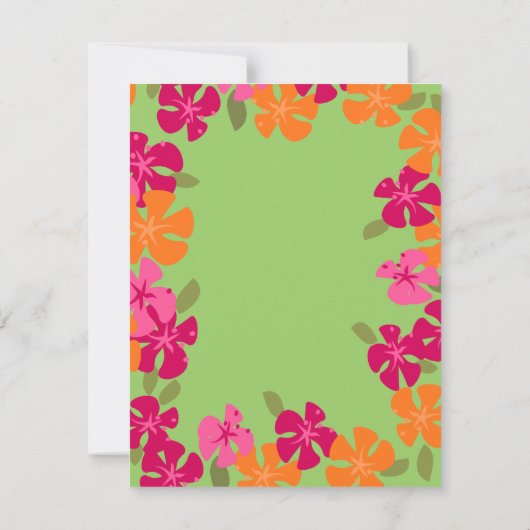 Invitation Tiki Blossoms (Dos)