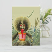 Invitation Tiki Doll Grass Lawn Jardin Fun Party (Debout devant)