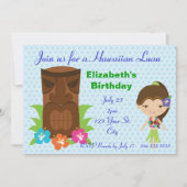 Invitation Tiki God Luau (Devant)