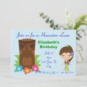 Invitation Tiki God Luau (Debout devant)