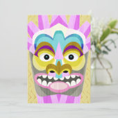 Invitation Tiki Hut Hawaiian Beachcomber (Debout devant)